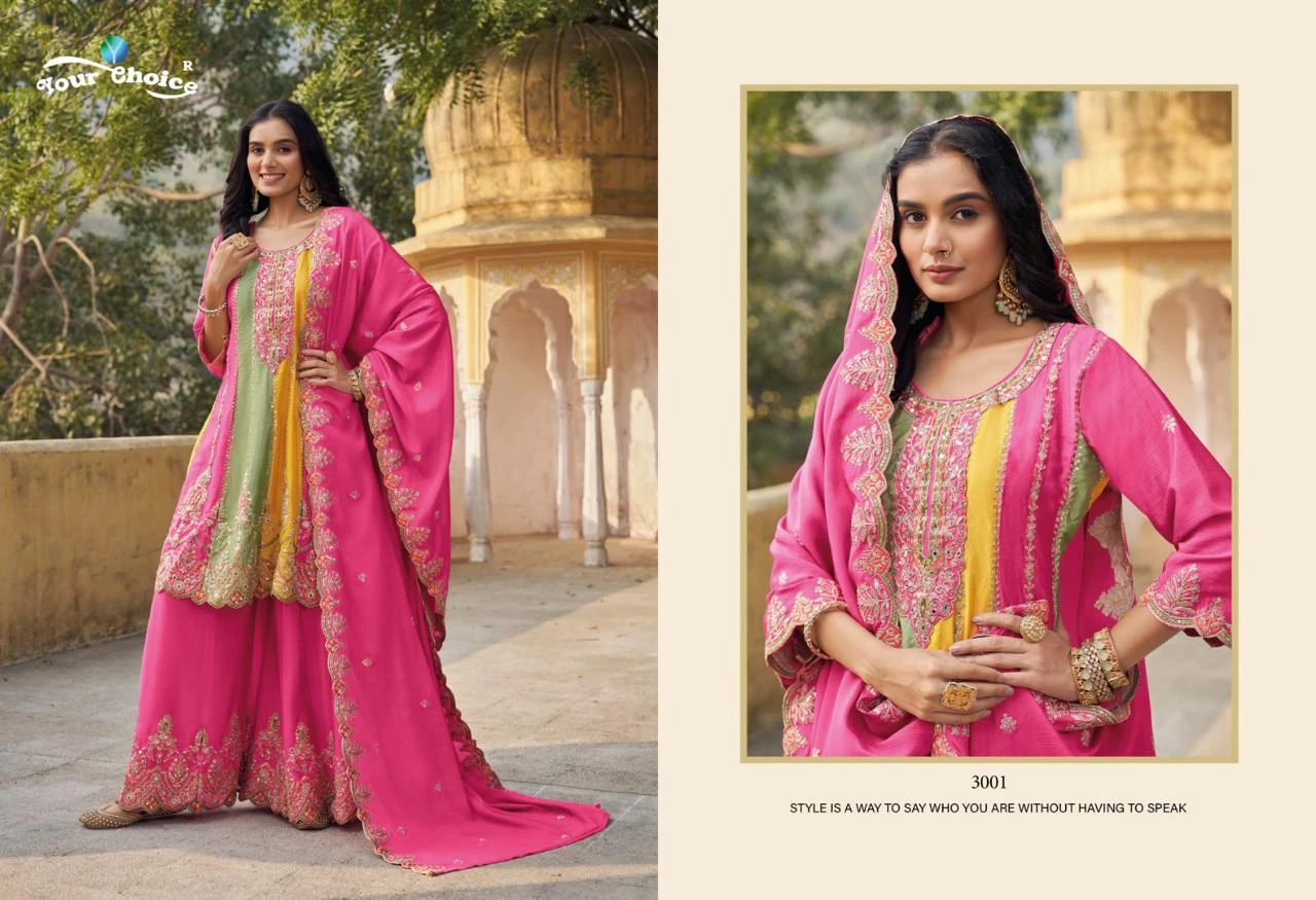 Your Choice Orra 3 Heavy Chinon Wholesale Designer Readymade Salwar Suit Catalog — Wholesale Salwar Suits, MPA wholesale from Surat - Gallery Image 3